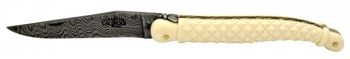 Taschenmesser aus Lagiole mit Damastklinge und Elfenbeingriff